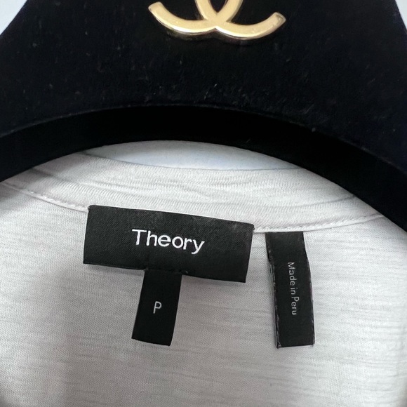 Theory Cherry B2 Sea Slub T Shirt Dress - Picture 4 of 6